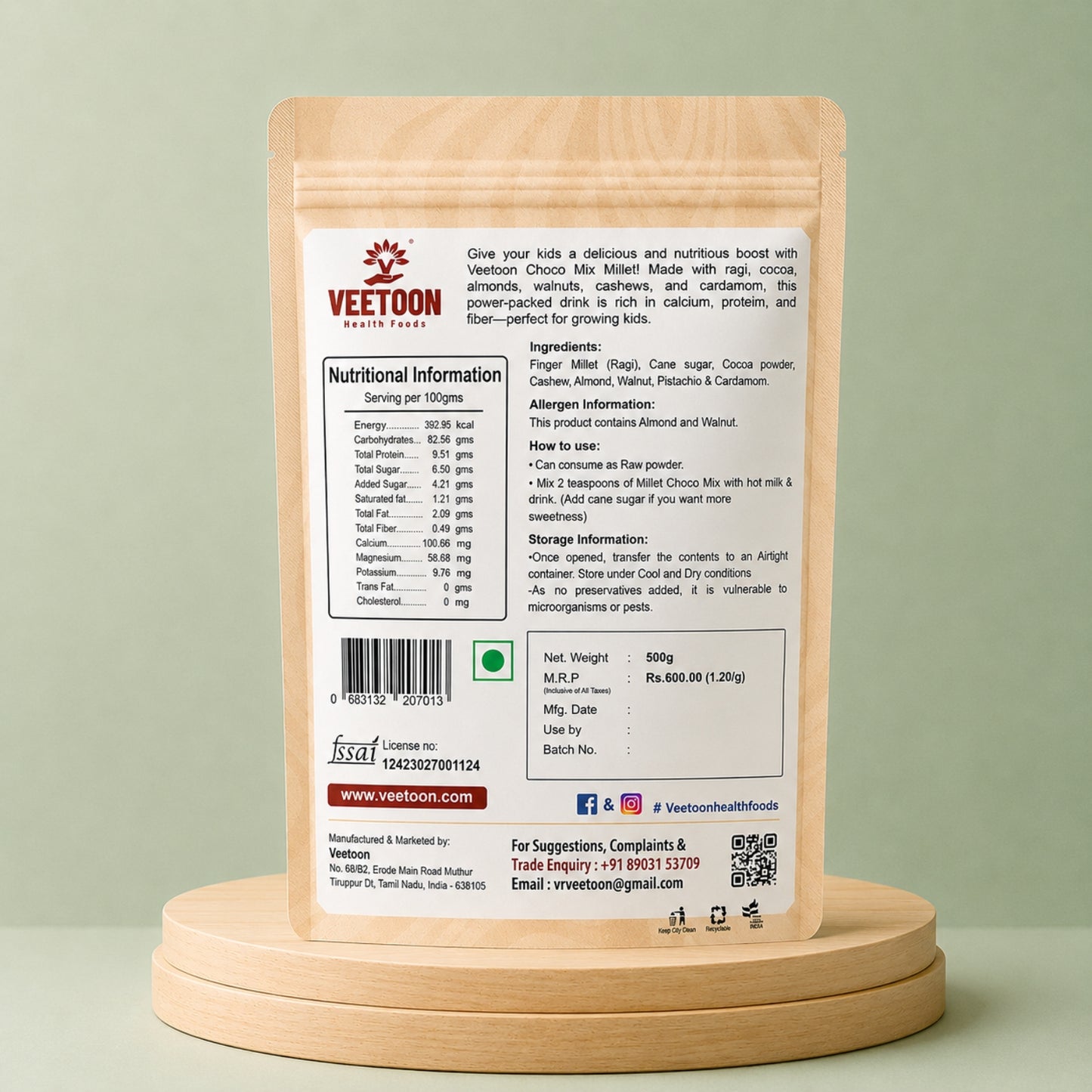 Choco Mix Millet - Ragi Choco Malt