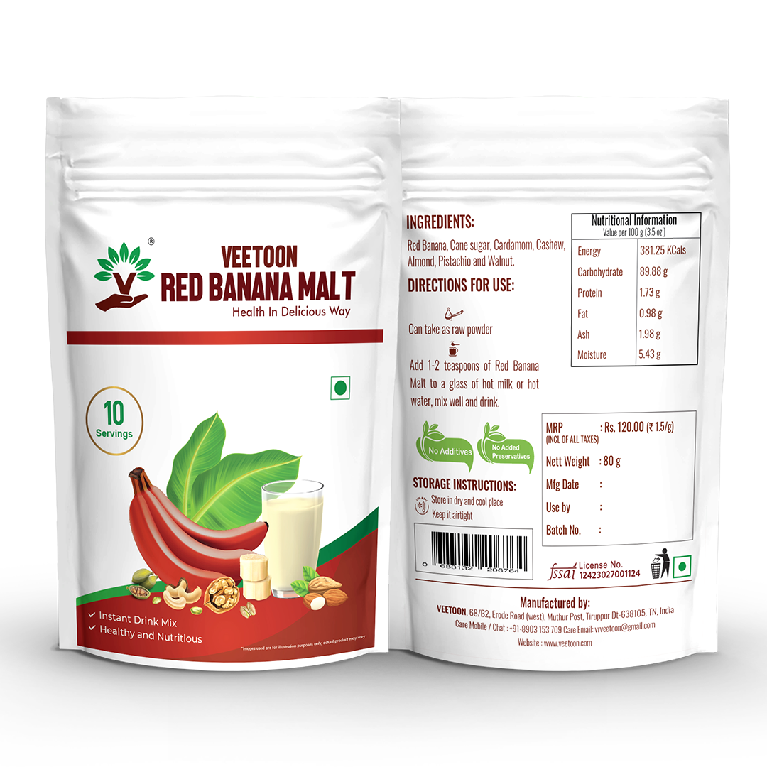 Red Banana Malt - Buy Red Banana Malt Online | Veetoon