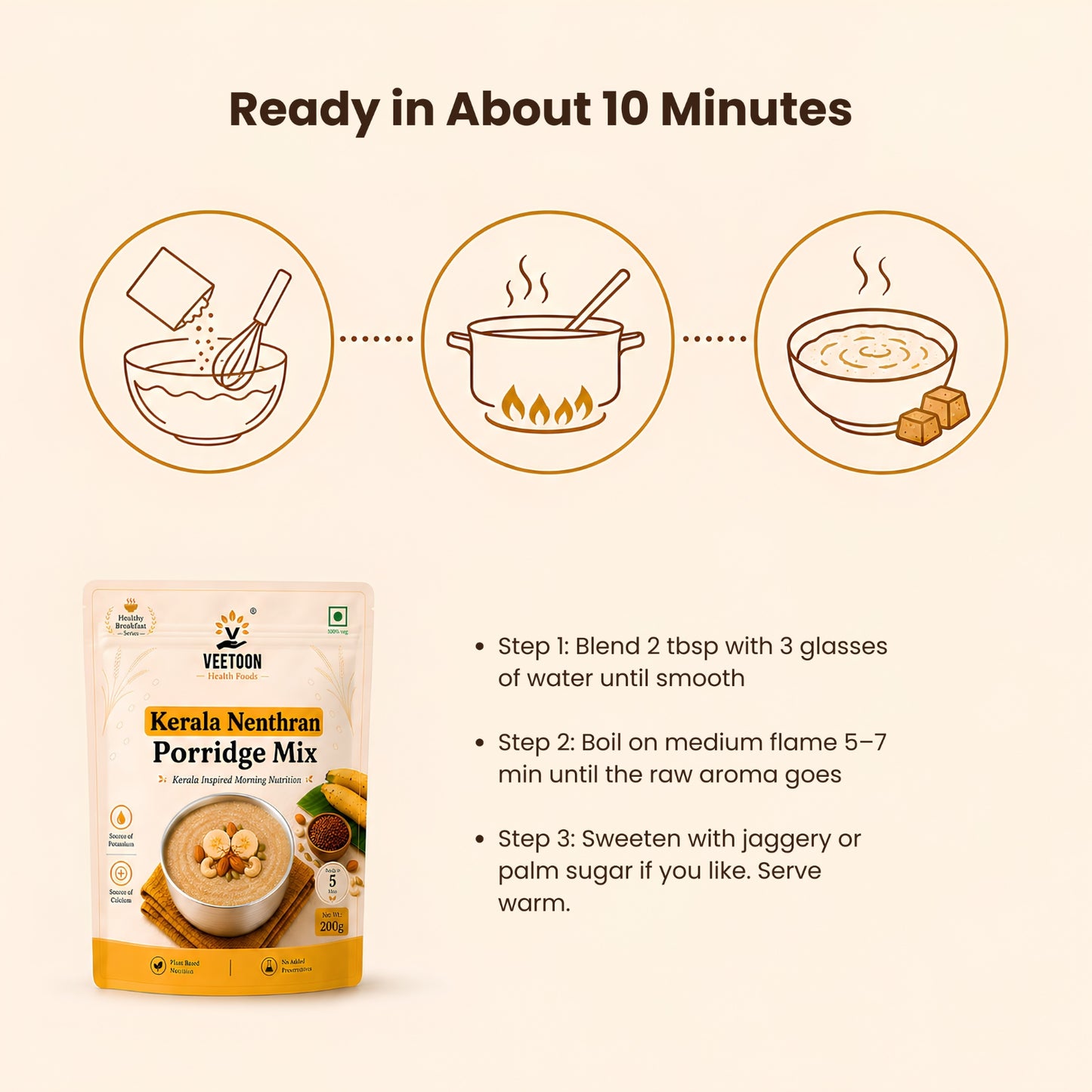 Kerala Nenthran Porridge Mix