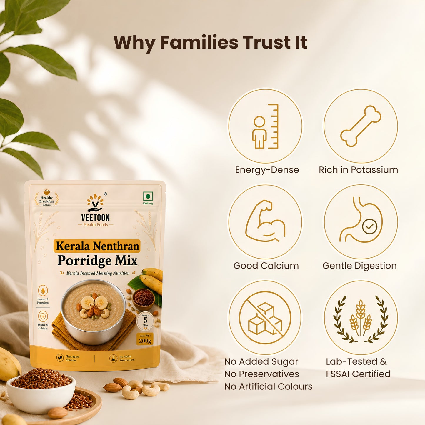 Kerala Nenthran Porridge Mix