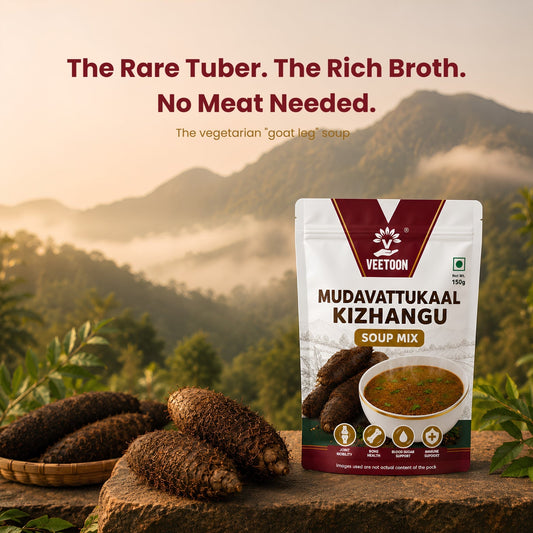 Veetoon Mudavaattu Kizhangu Soup Mix pack - vegetarian goat leg soup