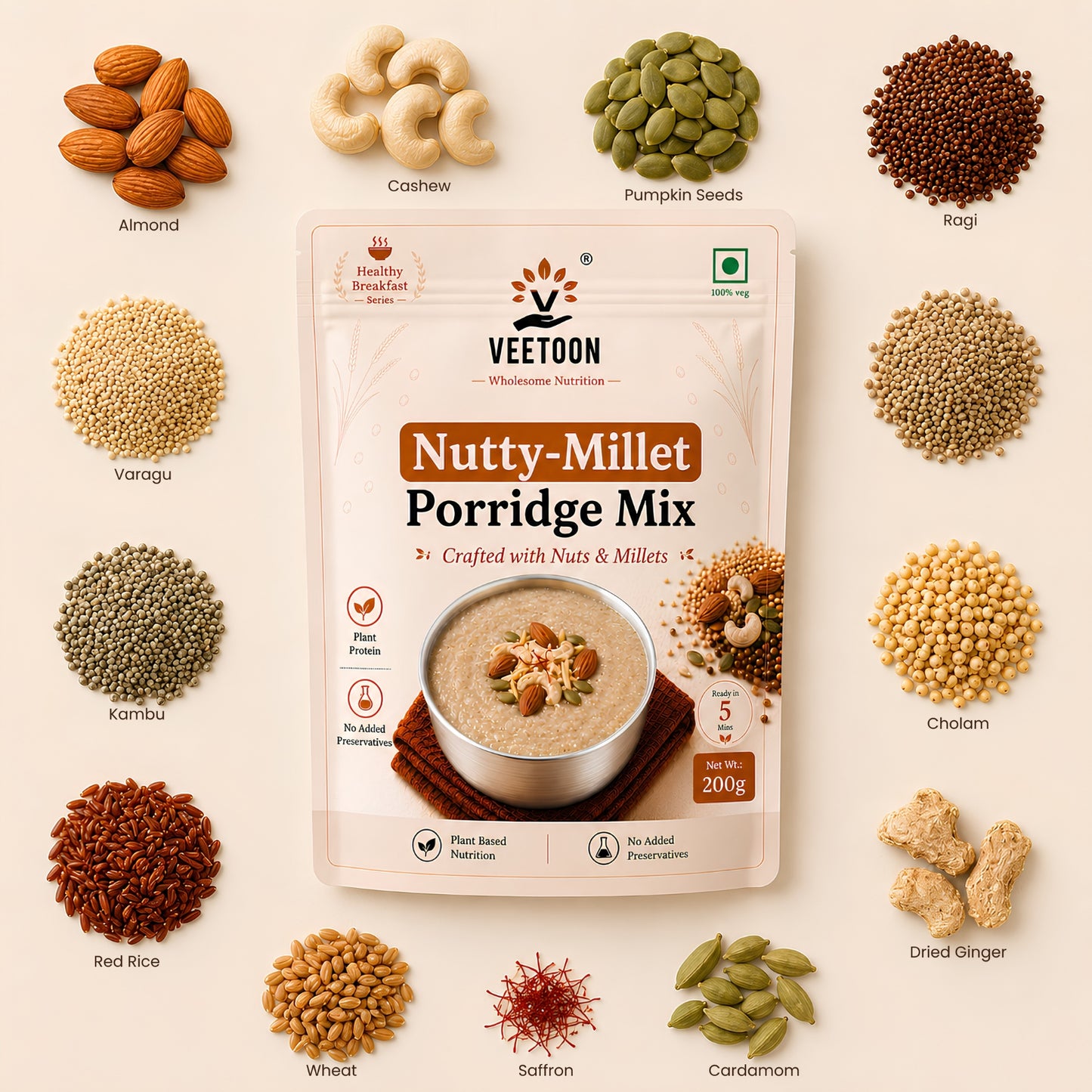 Nutty Millet Porridge Mix