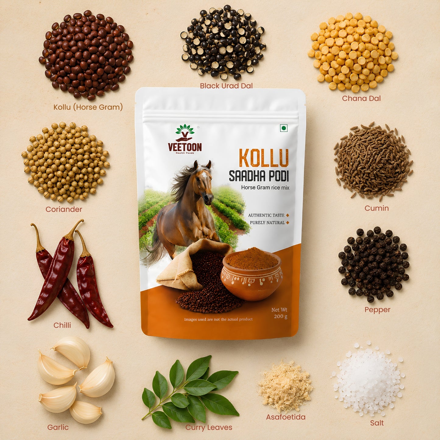 Kollu Rice Mix Powder (Horse Gram Rice Mix)