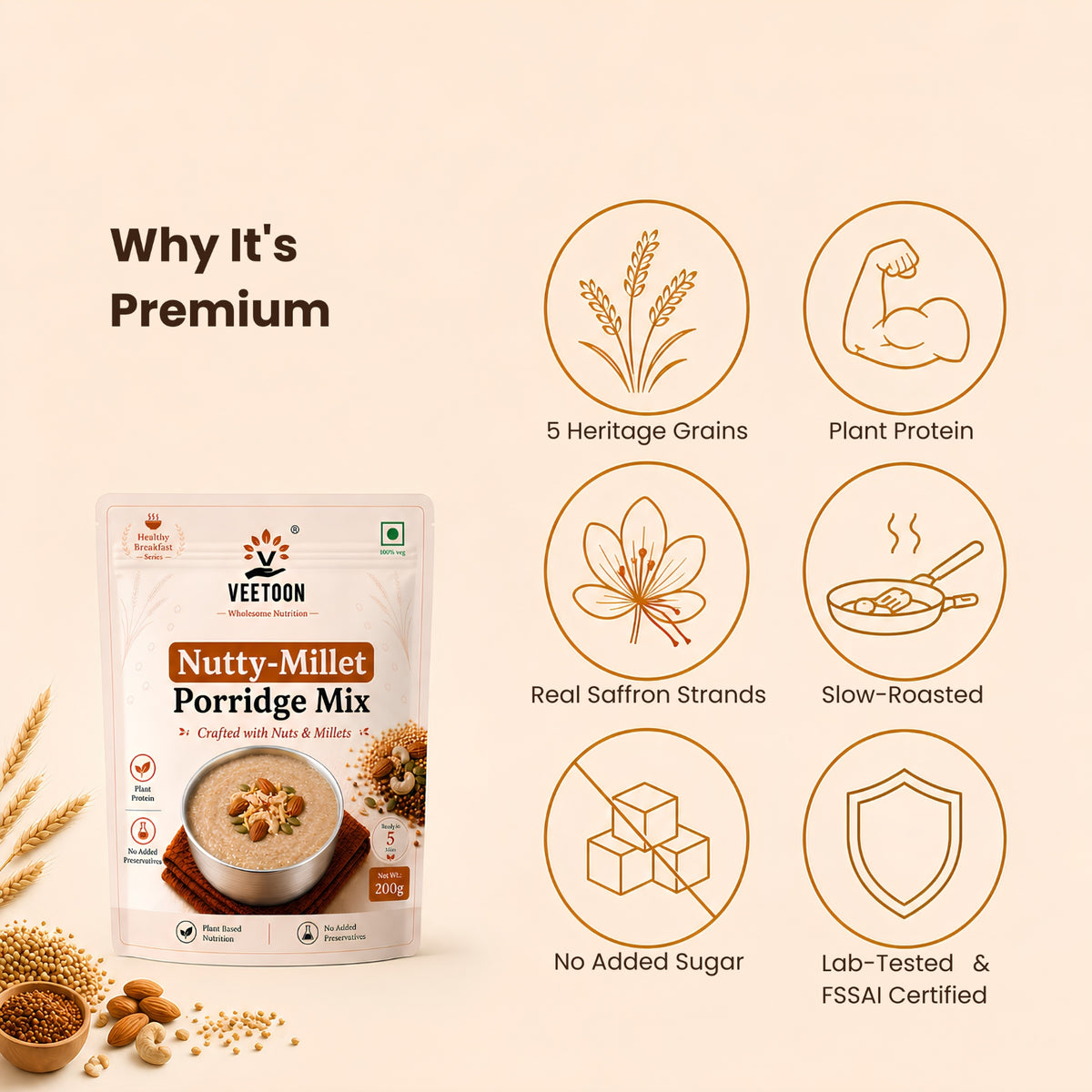 Nutty Millet Porridge Mix