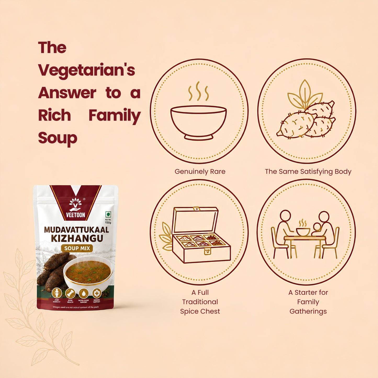 Mudavattukaal Kizhangu Soup Mix