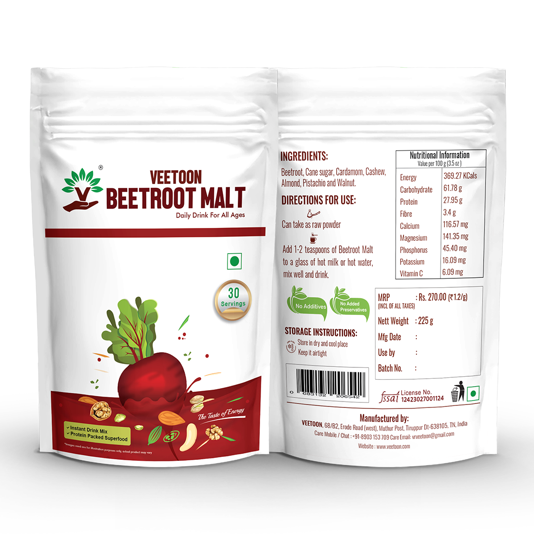 Beetroot Malt - Buy Beetroot Malt Powder Online | Veetoon