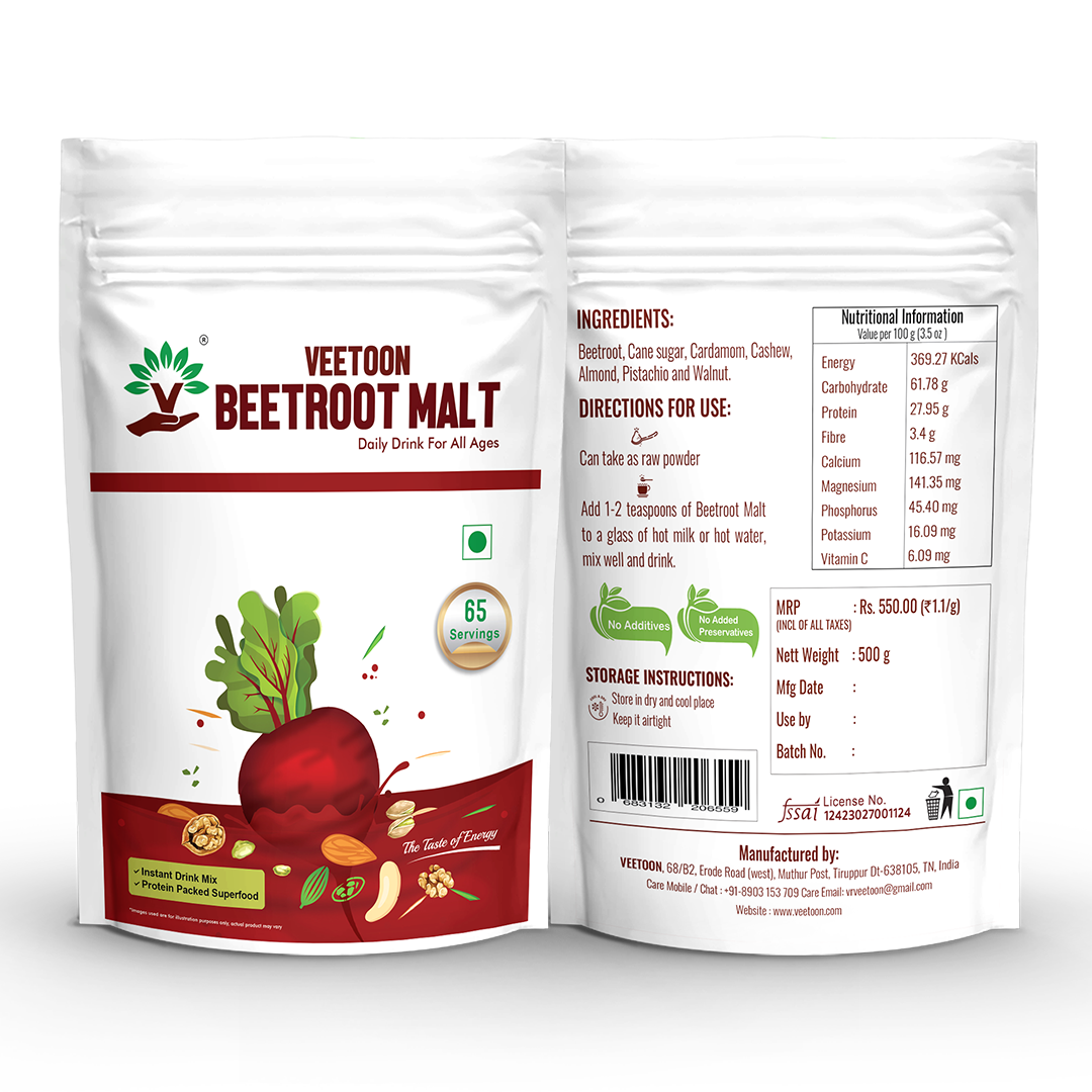 Beetroot Malt - Buy Beetroot Malt Powder Online | Veetoon