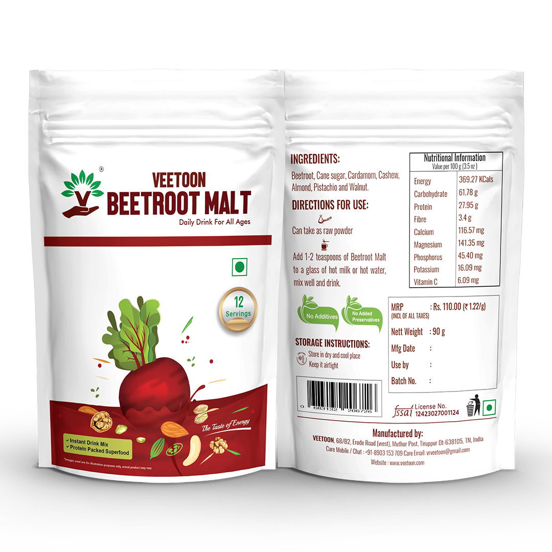 Beetroot Malt - Buy Beetroot Malt Powder Online | Veetoon