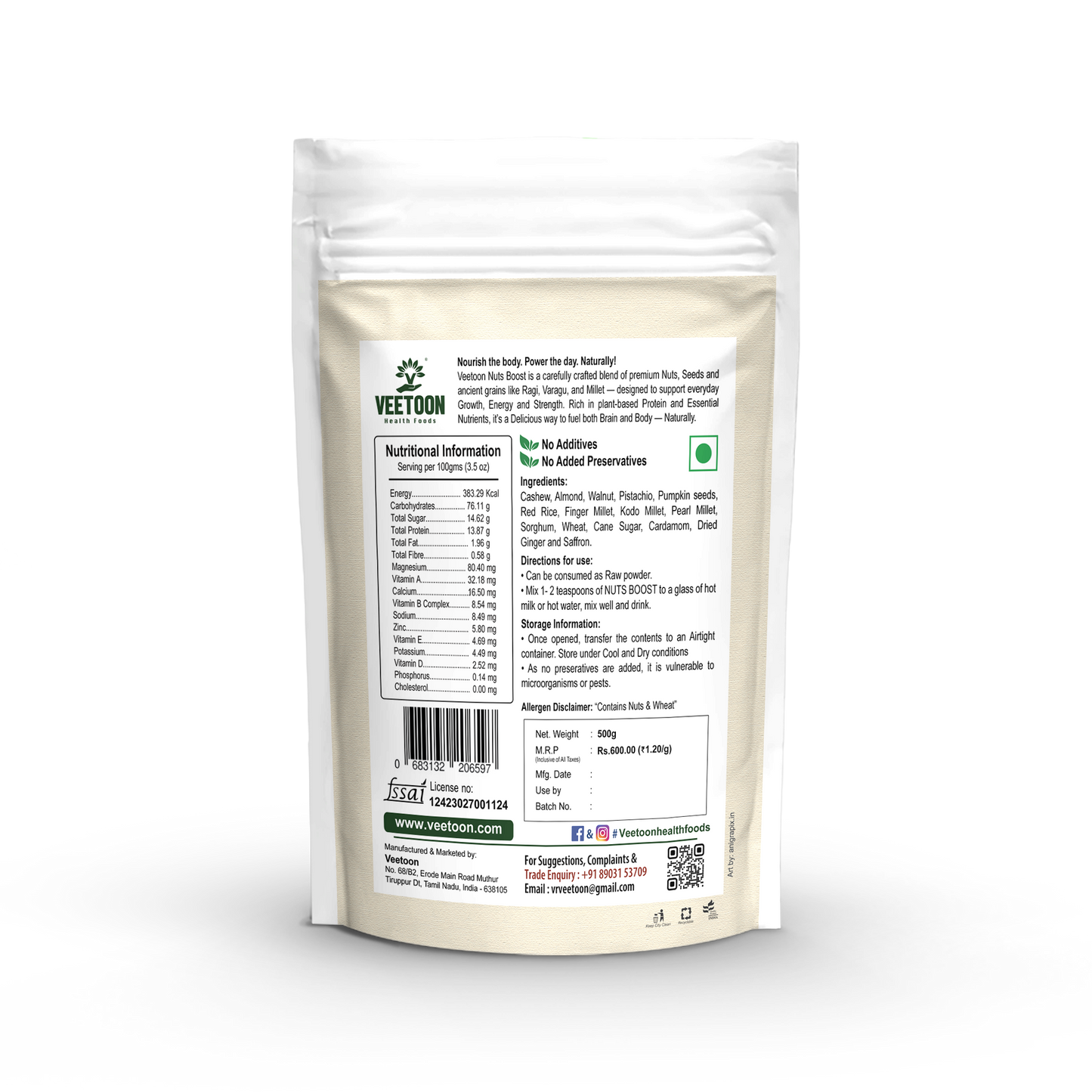 Nuts Boost Drink - Buy Kids Nuts Drink Online | Veetoon