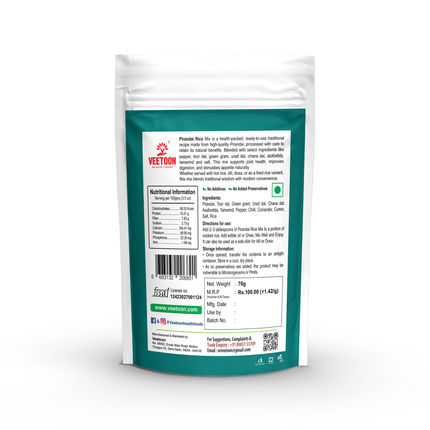 PIRANDAI RICE MIX