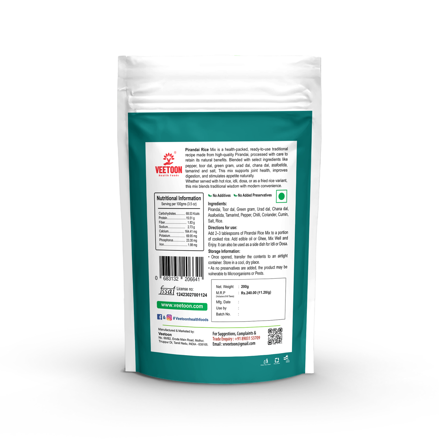PIRANDAI RICE MIX