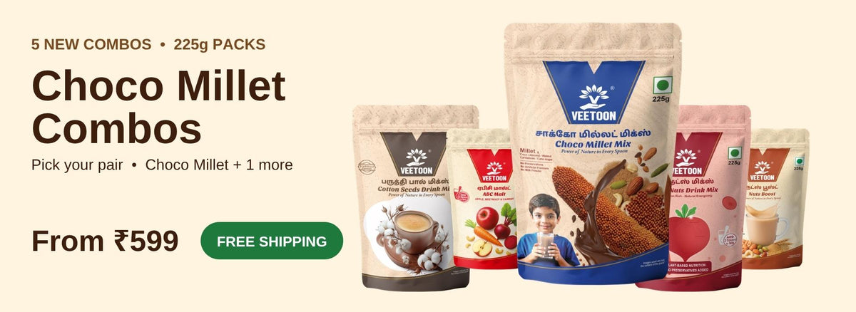 Veetoon Choco Millet Combos from Rs 599 with free shipping