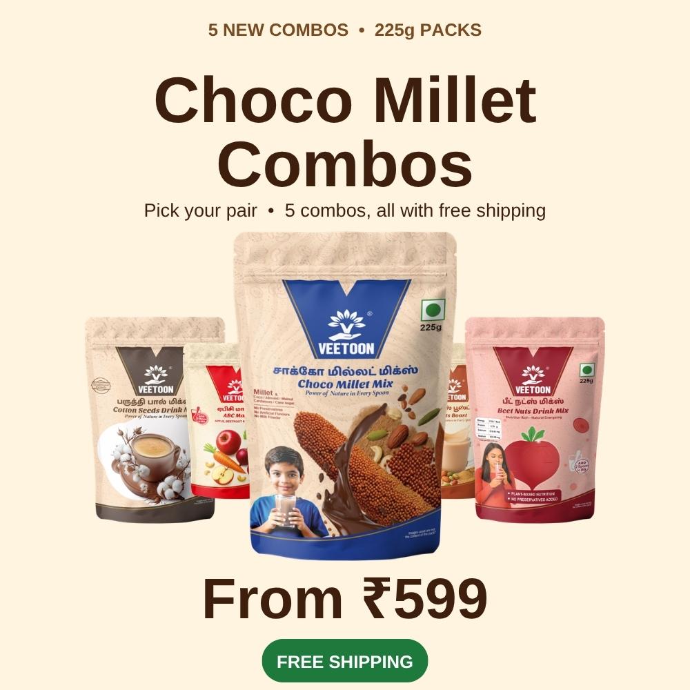 Veetoon Choco Millet Combos from Rs 599 with free shipping