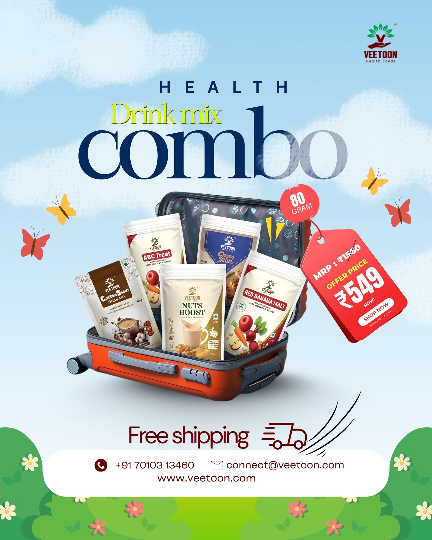 Veetoon Power Health Drink Combo